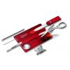 Victorinox Swisscard Lite Red Transparant Zakmes 13 functies
