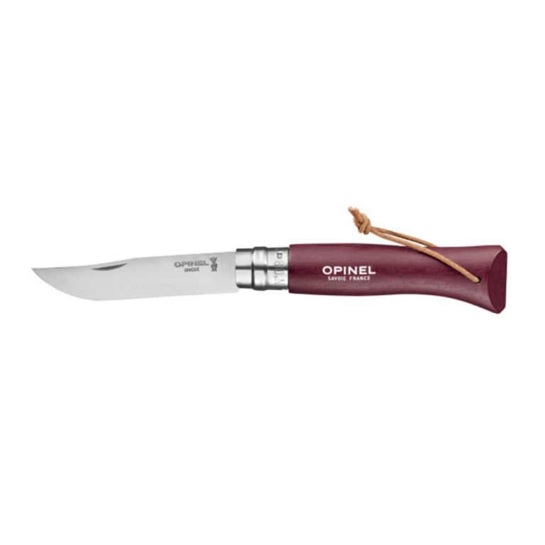 Opinel Zakmes N°08 Tradition Colorama Donkerrood