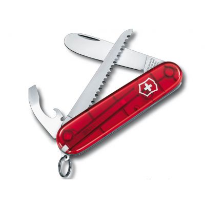 My First Victorinox Red Transparant Zakmes 9 functies