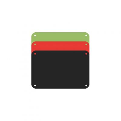 Profboard Snijplaat Rood, Groen en Zwart